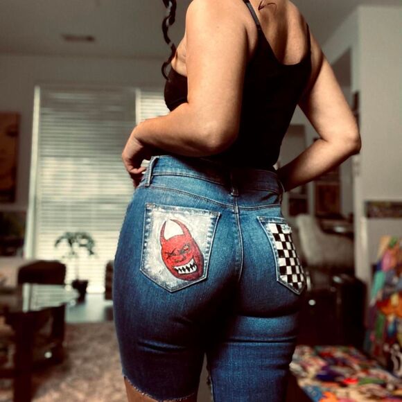 Source Unknown Pants - Unbranded Women's Blue and Navy Shorts